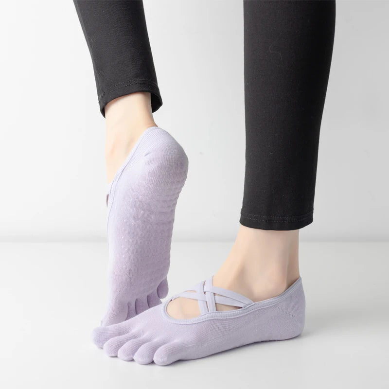 Silicone Anti-Slip Yoga Socks - Fitness Pilates Ballet Dance